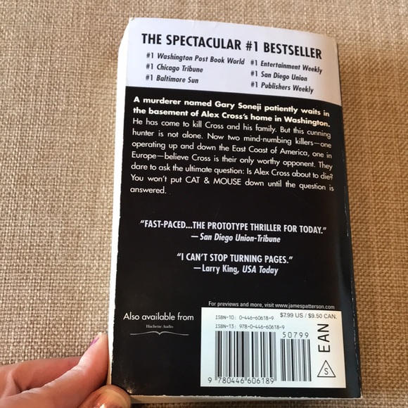 3/$10 Cat & Mouse by James Patterson - Picture 5 of 9